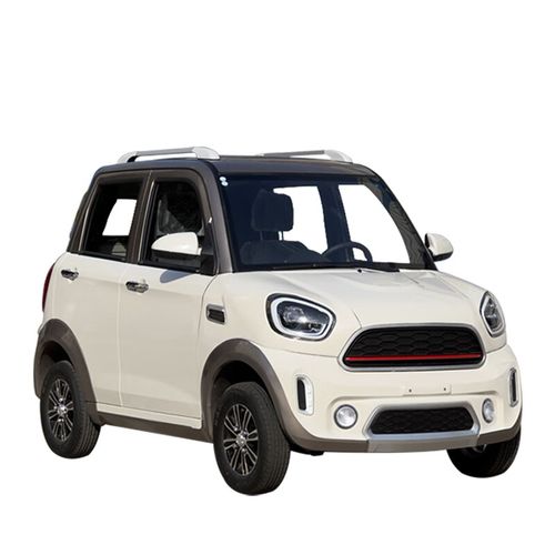 runtema新能源电动四轮车家用女士代步汽车全封闭油电两用接孩子 阳光