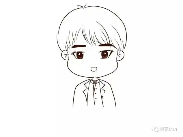 刘昊然人物简笔画