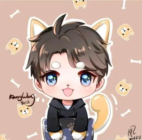 q版王俊凯卡通头像大全,萌萌的q版王俊凯板绘头像