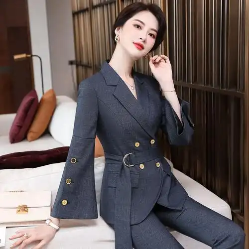 气质主持小西服 西装 高端名媛女总裁正装 时尚 套装 职业装 - 女装