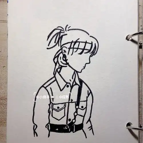 the9 陆柯燃简笔画 含详细过程