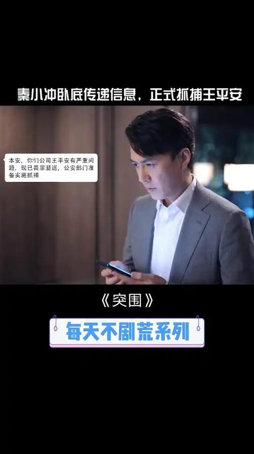 电视剧突围陈晓小冲卧底传递信息5亿竟被王平安挪用了