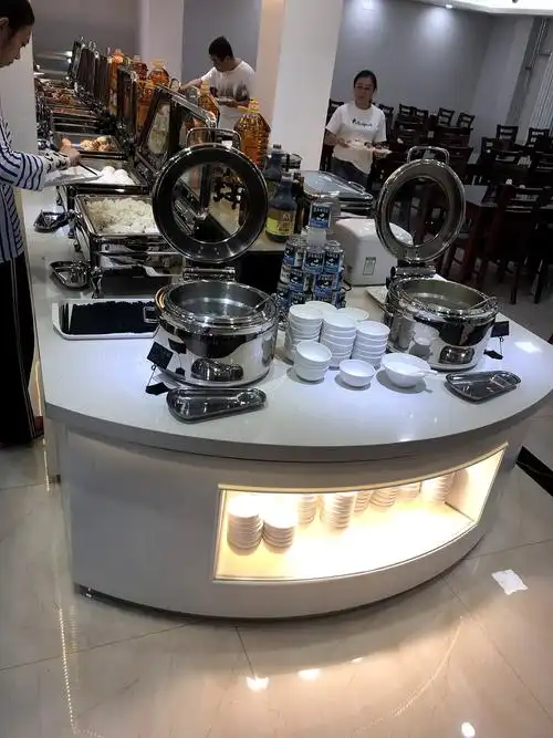 移动布菲台定制 大理石自助餐台设备制作 明档餐台制作|空间|舞台美术