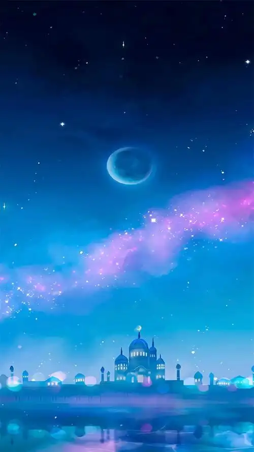 蓝紫色梦幻朦胧高清手机壁纸