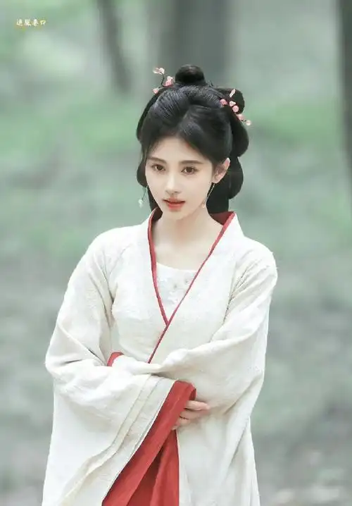 鞠婧祎花间令白衣清冷感路透##鞠婧祎新剧白衣侧颜路透