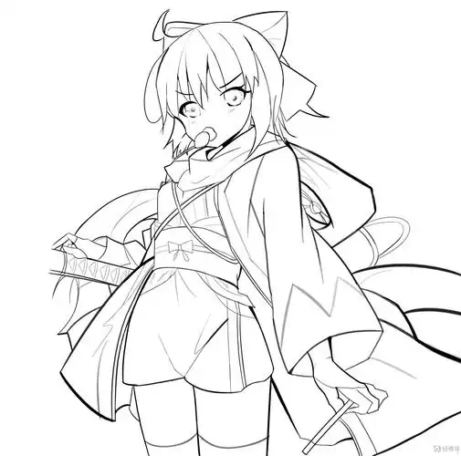 作业:动漫线稿零基础入门学习之主线与辅线的画法练习 - 学号168