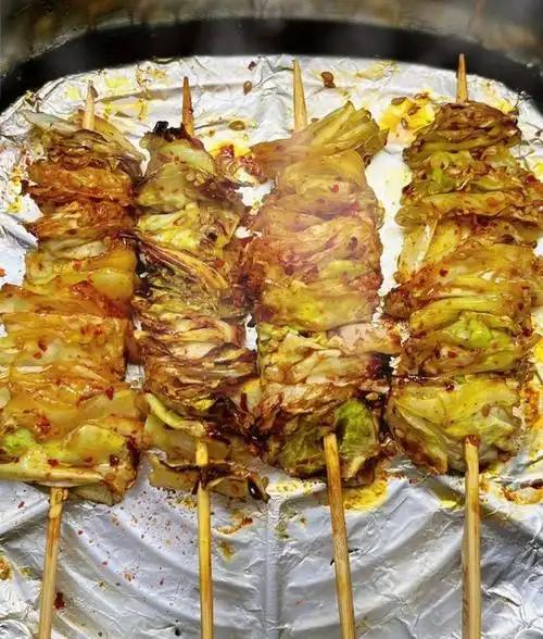 空气炸锅烤包菜做法简单,好吃又方便!香辣可口还多汁,超下饭!