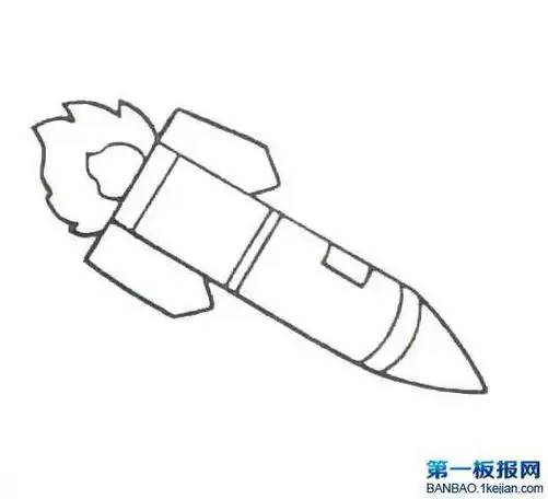 火箭筒简笔画简单画法自行火箭炮简笔画图片画法火箭炮怎么画幼儿学画