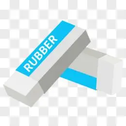 卡通手绘矢量文具橡皮擦元素