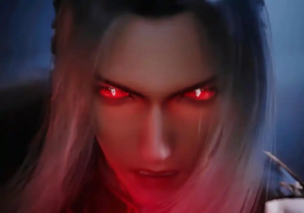 不同版本的修罗唐三,白发坐姿霸气全开,红眼睛是共同特点!