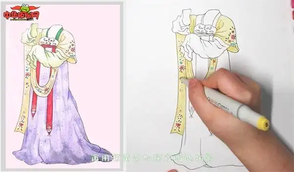 怎样画漂亮的古代裙子