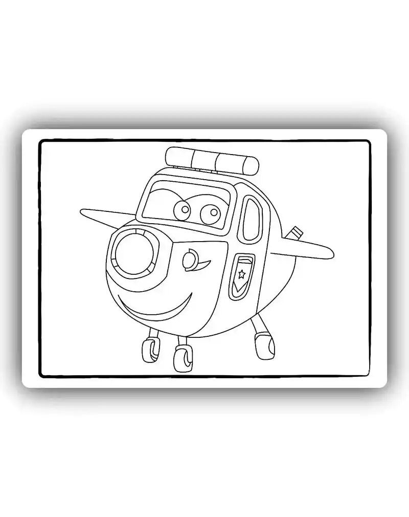 超级飞侠 涂色素材 线稿 可打印  #家长收藏 #涂色画素材 - 抖音