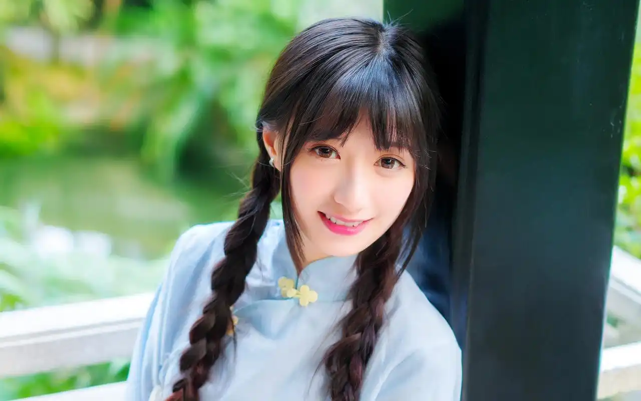 清新唯美少女古风唯美写真高清桌面壁纸