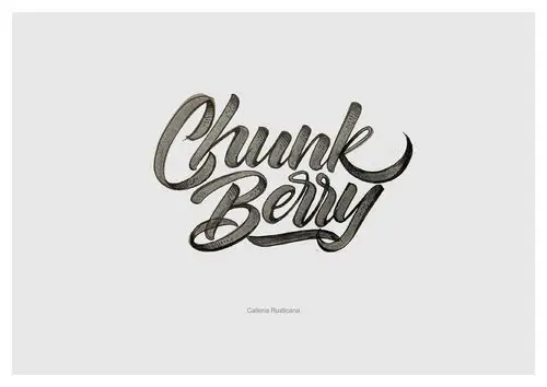 近期英文手绘字体