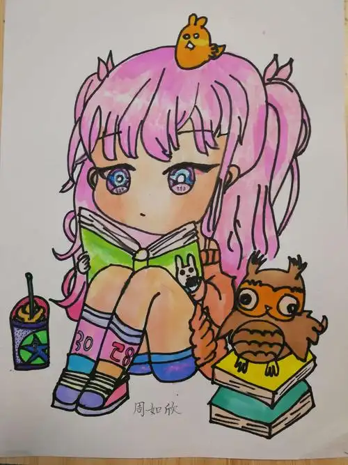 2018秋季绿芽画室学生动漫画优秀作品展示