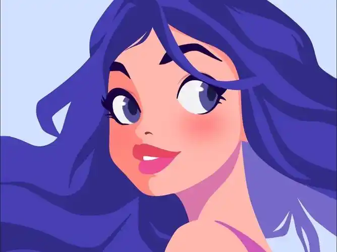 手绘～童话世界里走出来的女孩