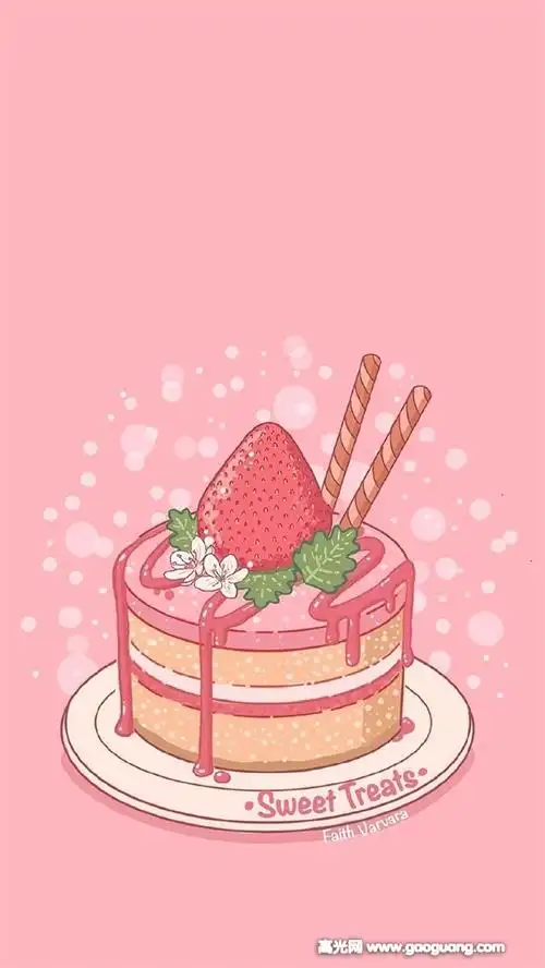 粉色系插画壁纸,超好看的粉色高清插画壁纸