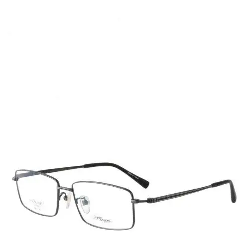 s.t. dupont/都彭眼镜框纯钛商务男士全框黑色近视眼镜架dp2073-2-56