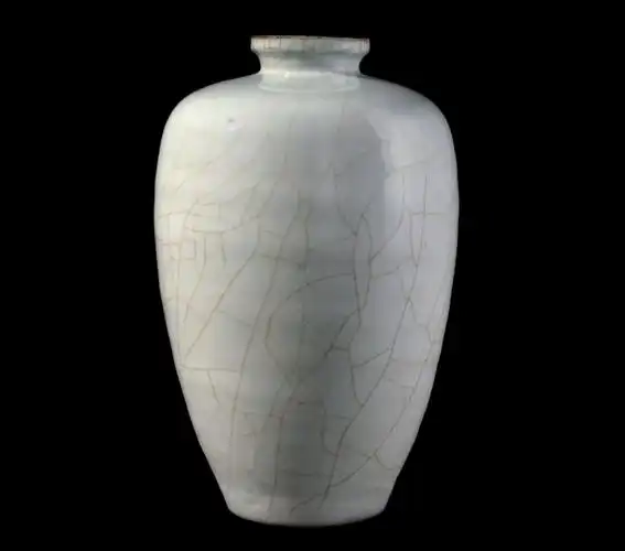 南宋 官窑梅瓶(正面) 大英博物馆藏-古玩图集网