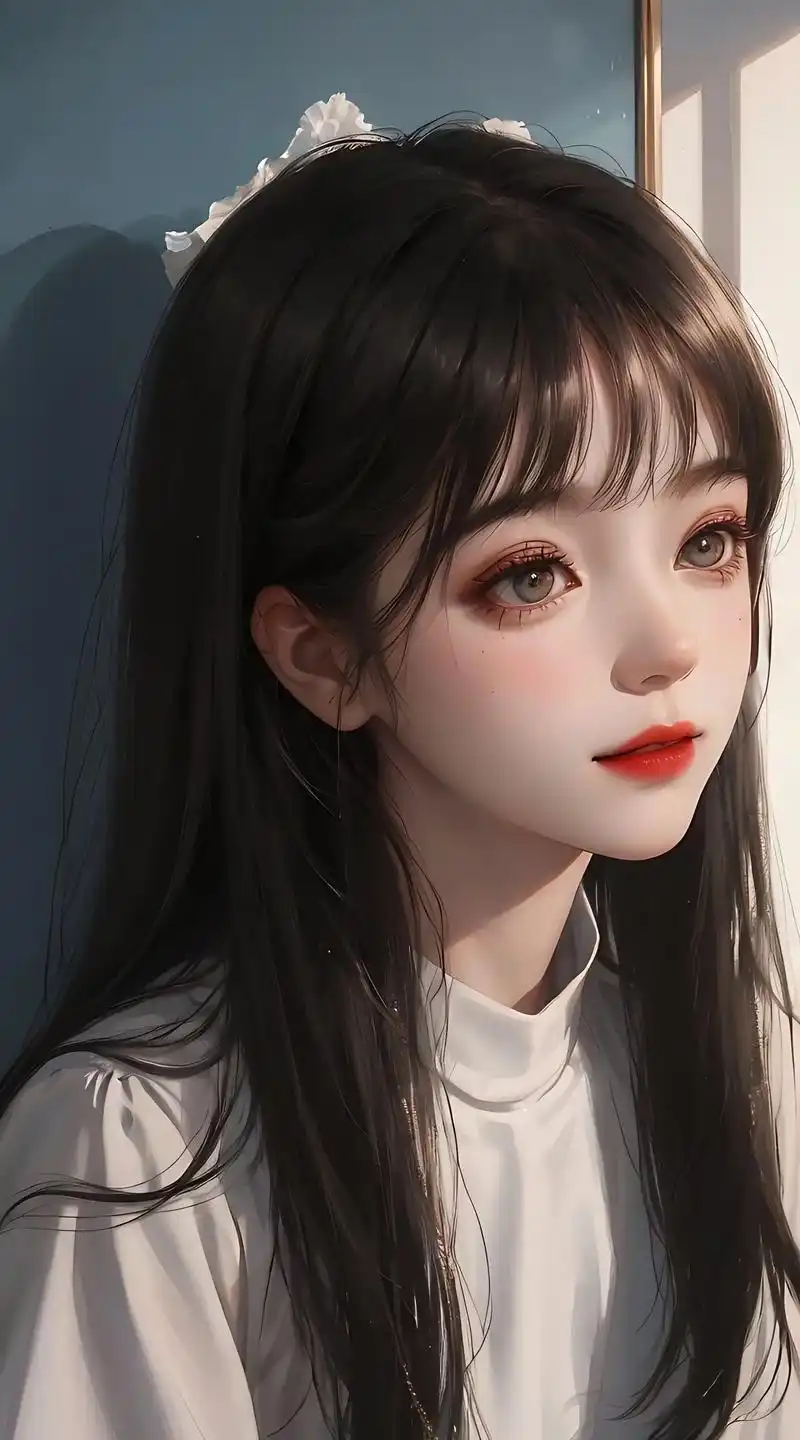 小清新,治愈系#女生头像 #漫画女孩  - 抖音