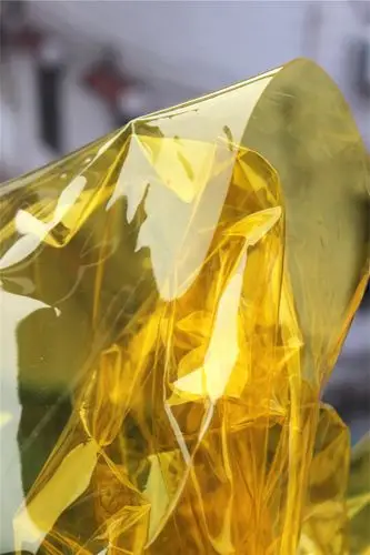 明黄液体膜tpu设计师面料 幻彩镭射七彩荧光服装包袋防水布料创意