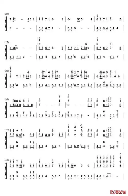 雨のちおもいで钢琴简谱-数字双手-志仓千代丸2