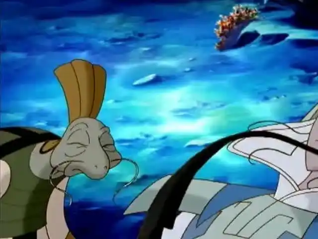 龟丞相责怪小龙女,说因为她哪吒才会来到海里