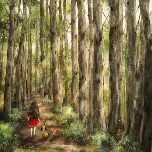 一组可爱的场景插画图片,温暖治愈系画风,女孩子超喜欢!