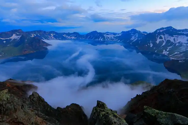 长白山北景区春季自然风光.