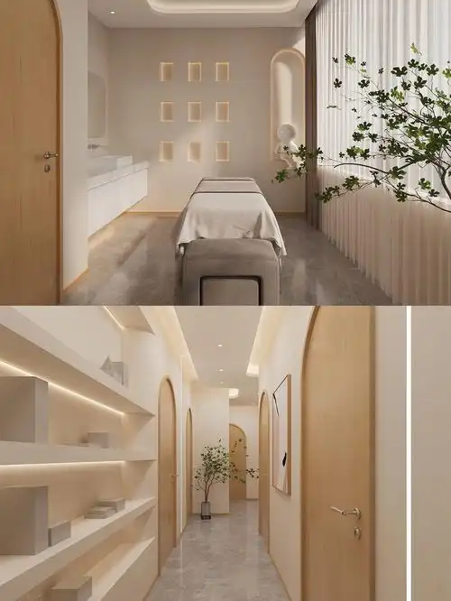 侘寂风医美皮肤诊所装修设计案例