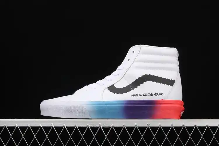 lol x vans sk8-hi 联名款电玩小子夜光logo高帮休闲板鞋 vn0a4i77101