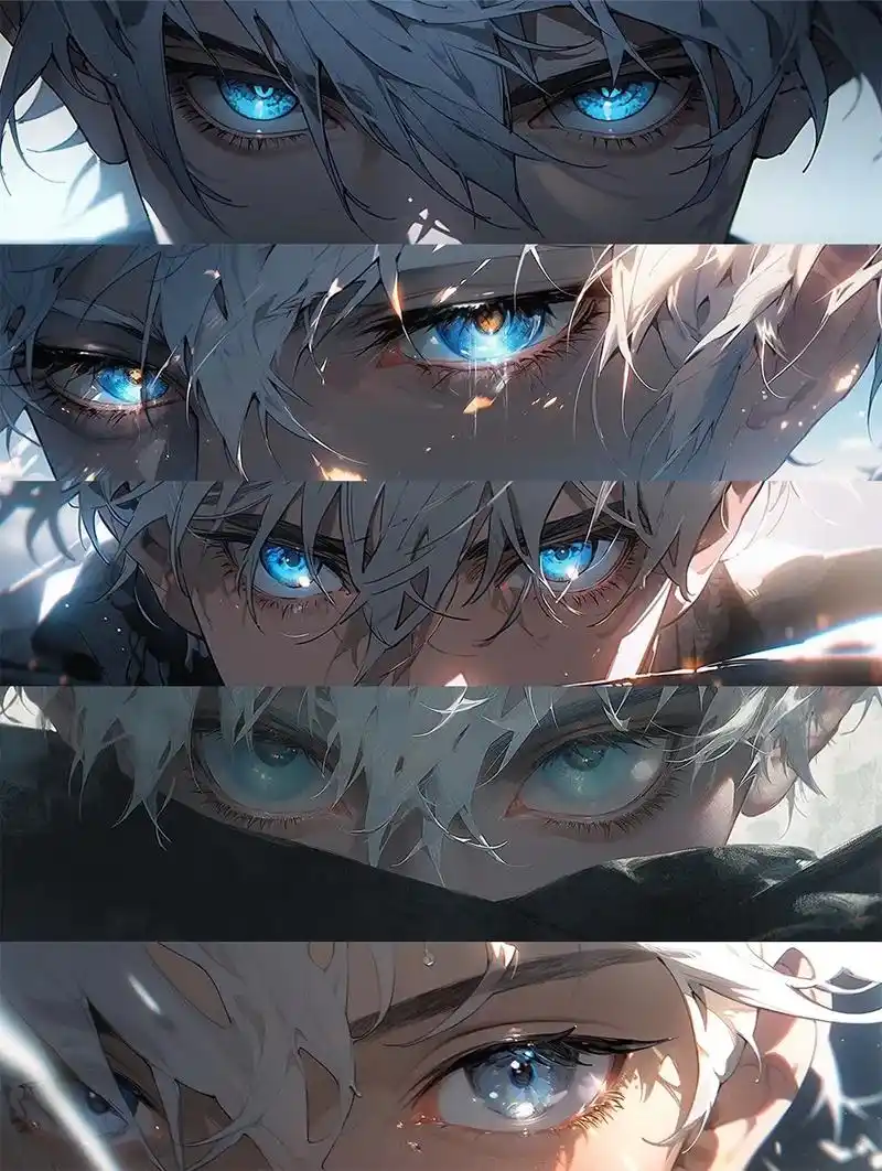 银发少年,满眼星辰.#动漫 #二次元 #插画 #银发 #五条 - 抖音