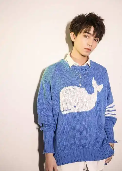 王俊凯本身就闪闪发光,再加上会穿,就更加招人喜了!_风格_白色_蓝色