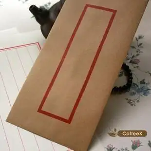 [coffeex]传统中国风 信笺红格古风老信封