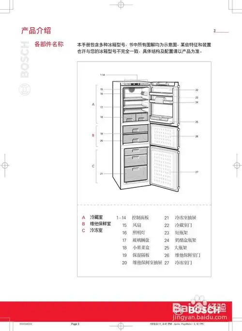 博世kgf25622ti冰箱使用说明书:[1]