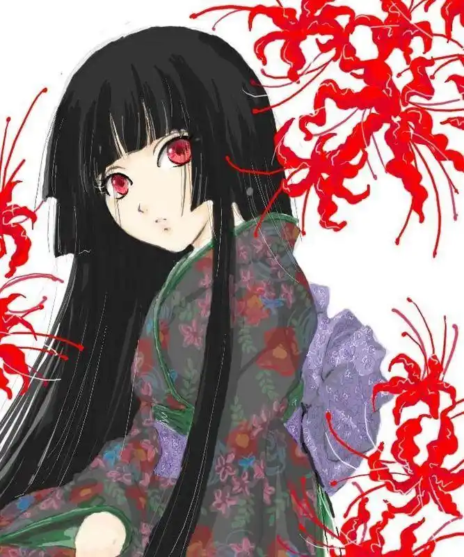 有没有一个现代的漂亮女生走在血红色的彼岸花丛中的头像(最好是稍微