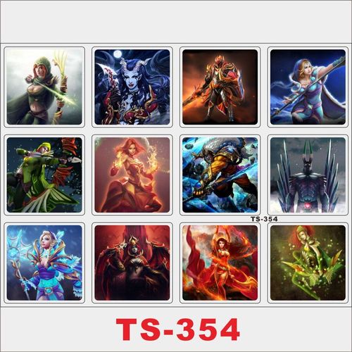 12张dota2冰女cm水晶室女行李箱贴纸笔记本冰箱手机吉他滑板贴纸