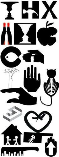 图形创意正负形