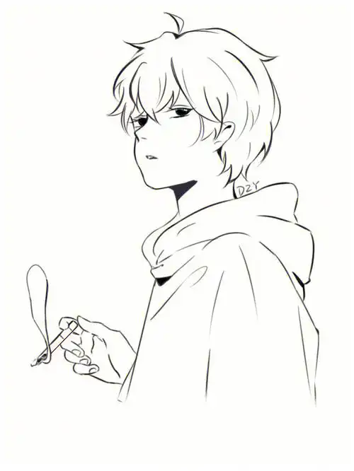 第一次画男孩子