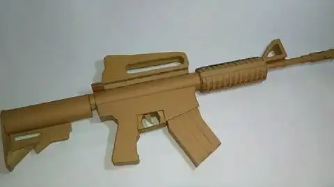 diy纸板制作技巧,如何在家里做一个硬纸板m416