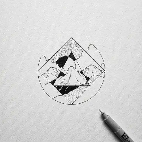 创意手绘黑白风景小画,喜欢就动手画一画!_网易订阅