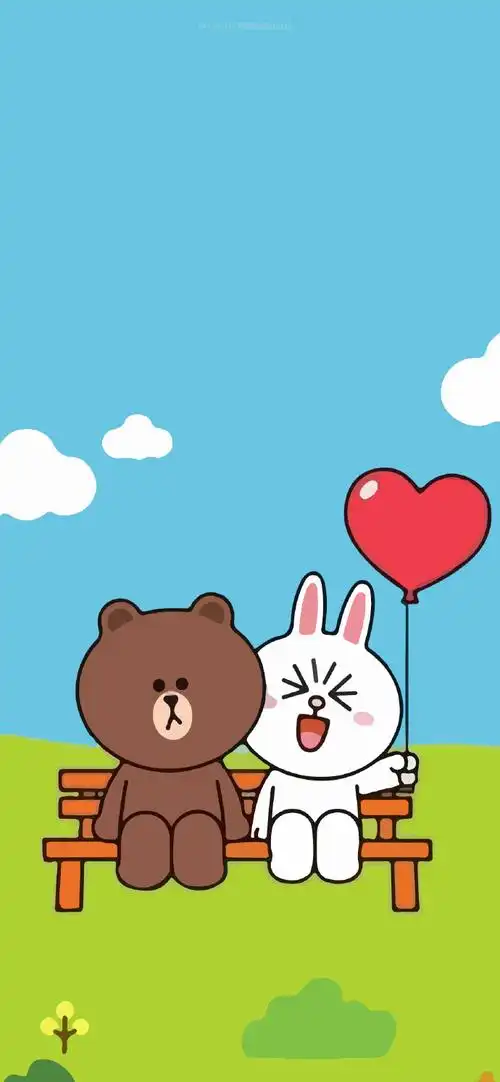 iphone壁纸超话苹果iphone手机壁纸-布朗熊