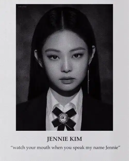 jennie 暗黑系证件照_腾讯新闻