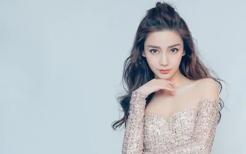 angelababy亮片裙性感高清桌面壁纸