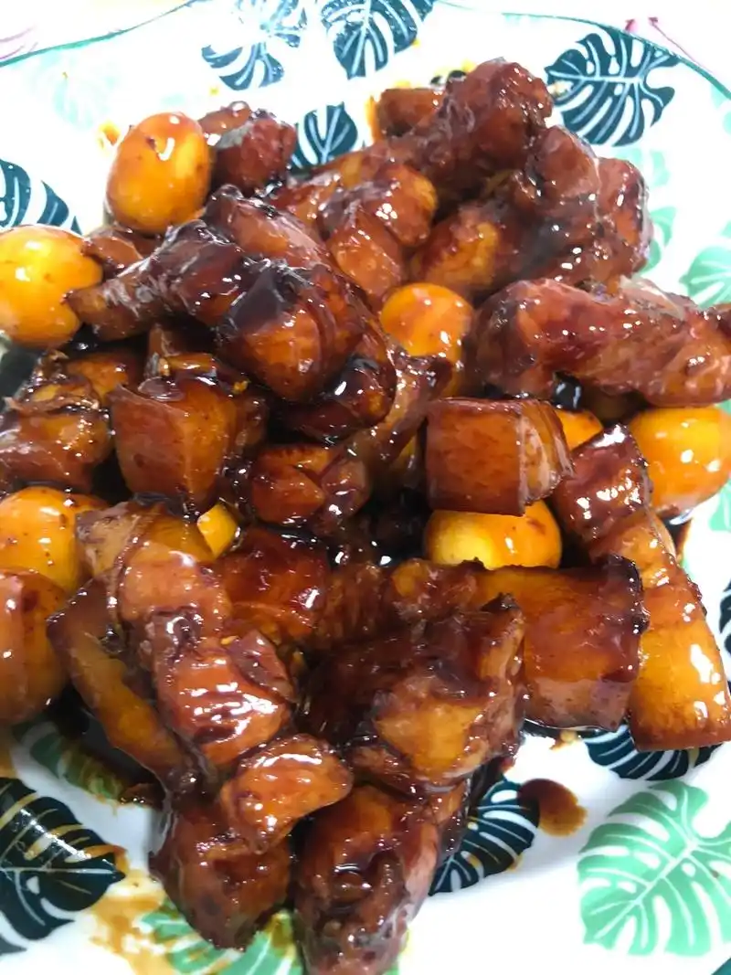 今天点晚饭我做的这么丰盛爷俩居然吃豆腐