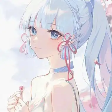 卡哇伊萌萌粉色系二次元女生头像