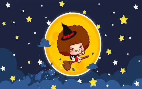 万圣节可爱卡通主题桌面壁纸图片下载