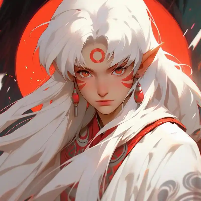 犬夜叉,杀生丸.#优质头像 #优质男头 #动漫男生头像 #二 - 抖音