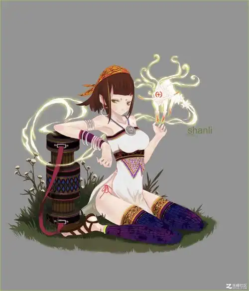 女性动画角色原画 25p