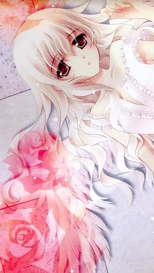 粉红玫瑰动漫女孩 640x1136 iphone 5/5s/5c/se 壁纸,图片,背景,照片